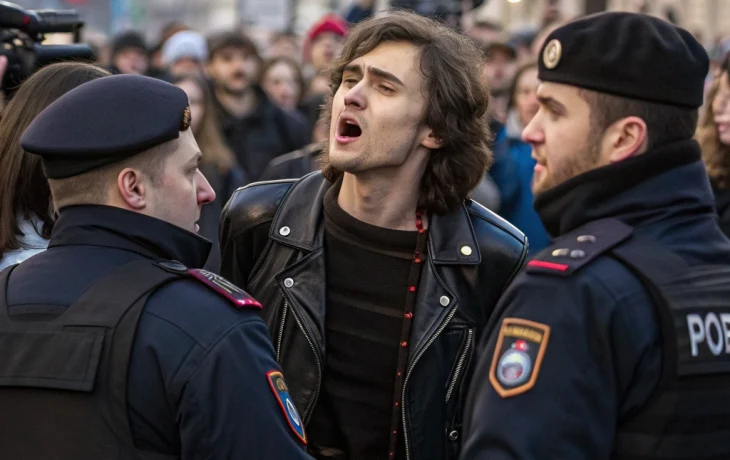 Солистку уличной группы «Стоптайм» задержали после исполнения запрещённой песни на Невском Солистку уличной группы «Стоптайм» задержали после исполнения запрещённой песни на Невском