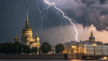 Сильные ливни и грозы при рекордной жаре: Петербург под штормовым предупреждением