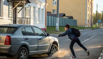 В Сестрорецке кроссовер сбил девятиклассника, переходившего дорогу после автобуса