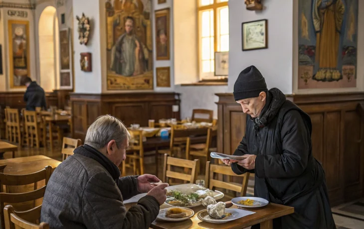 Обед в Александро-Невской лавре: почему в монастыре нельзя расплатиться картой Обед в Александро-Невской лавре: почему в монастыре нельзя расплатиться картой