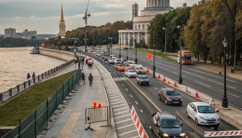 Вечерние перекрытия на Университетской набережной изменили маршруты и вызвали объезды транспорта