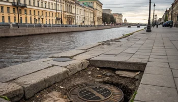 Пешеходный провал на Обводном канале в Петербурге: начата проверка возможных причин