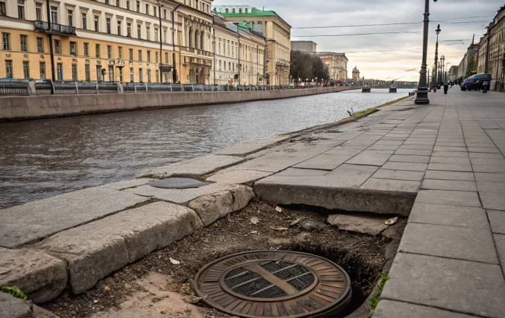 Пешеходный провал на Обводном канале в Петербурге: начата проверка возможных причин Пешеходный провал на Обводном канале в Петербурге: начата проверка возможных причин