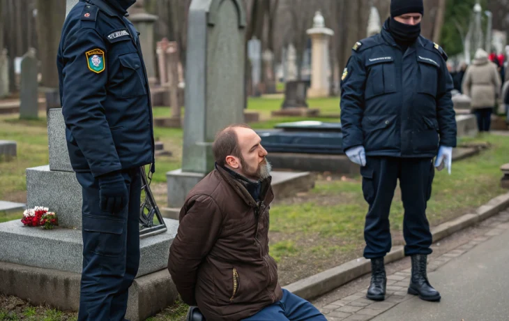 В Петербурге задержали мужчину за покраску мемориалов на кладбище Серафимовском В Петербурге задержали мужчину за покраску мемориалов на кладбище Серафимовском